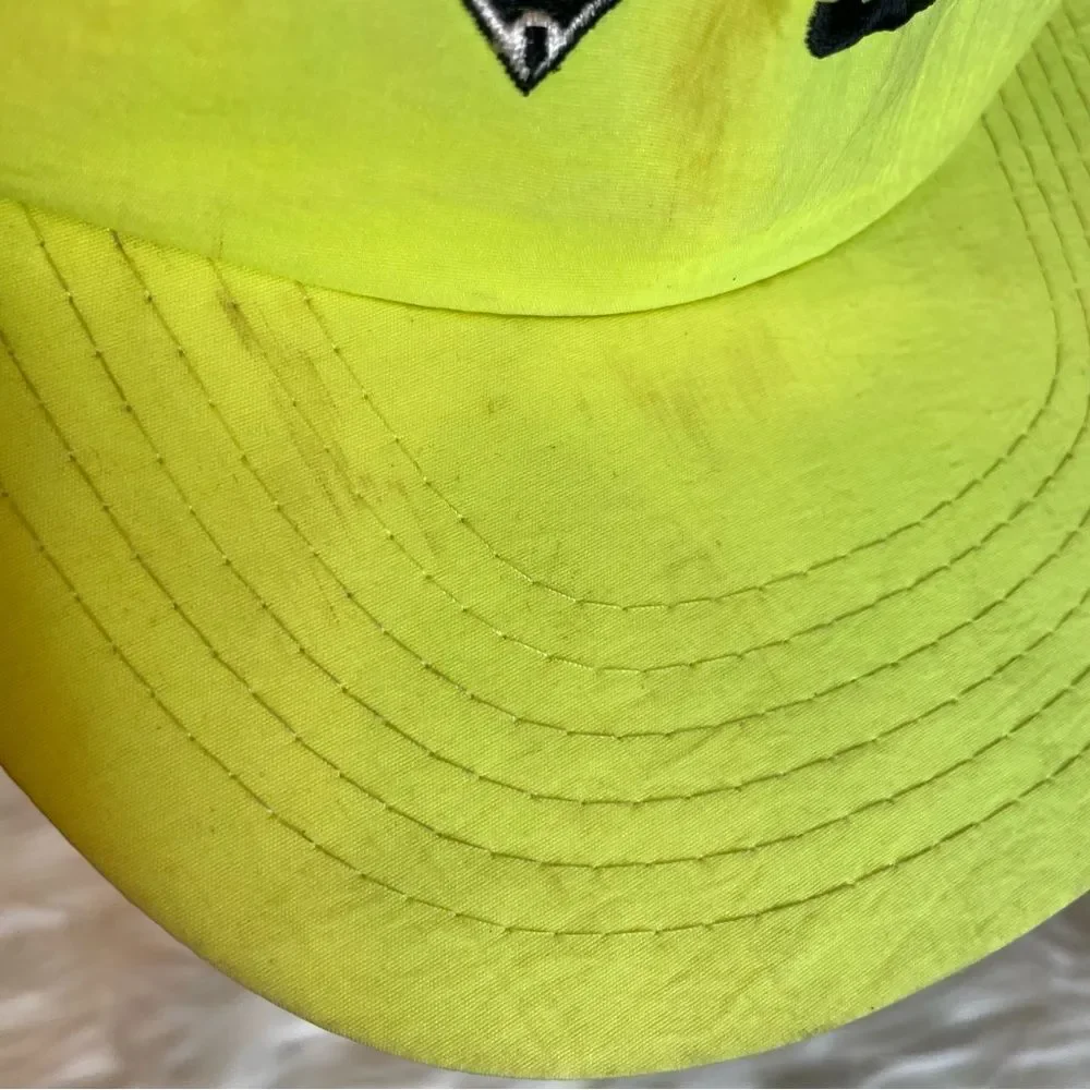 Vintage 90s MLB Chicago White Sox Nylon‎ Snapback Hat Cap Logo Neon